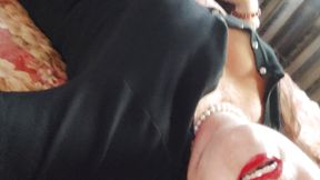 After having sex with the boss, she continues to enjoy in the hotel room