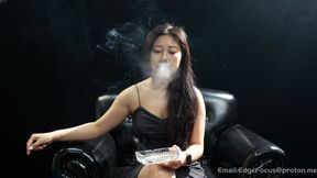 Candid Asian Girl Smoking Cigarette Interview: Deep Drags and Thick Smoke Exhales — MAN 4K