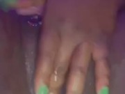 Her pretty chocolate pussy