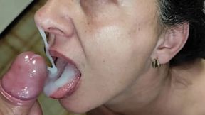 Stepmom Gulds My Dick&#x1F32D; and Drinks It&#x2014;in Private&#x1F92B;