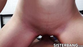 Slender blonde Dez Hansen gets deep creampie from stepbro's massive cock&#x1F32D;