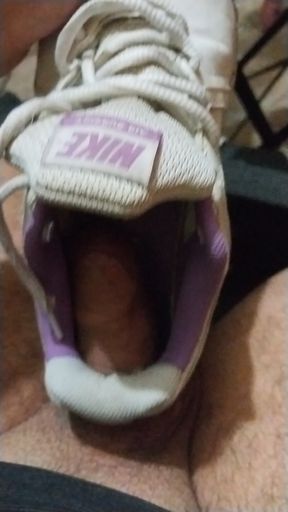 Fucking a hole in my Nike air... Cum inside. Trailer