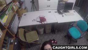 Teen beauty Lily Jordan gets caught stealing and punished with big cock