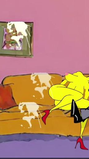 Iconic moment from &quot;Neighbor Fucks Married Housewife While Her Husband Watches Porn&quot;
