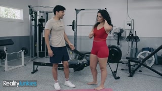 REALITYJUNKIES - Brunette With A Juicy Ass Shows Her Trainer What She's Made Off With A Wild Fuck
