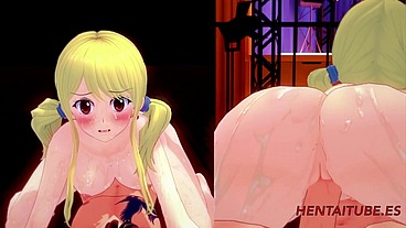 Fairy Tail Hentai 3D - Gray Fucks Lucy nd cums inside, Have a big tits