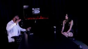 Blonde Latina's sensual massage turns into a handjob for her black boyfriend