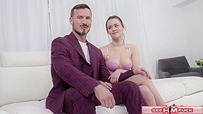 Smooth Charmer Gets His Ass Eaten By Beauty - Feet Slave, Trinity Olsen And Derek Kage