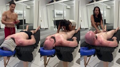Waited for her husband to go out to suck his client big dick deep throat