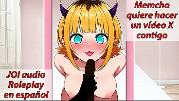 Memcho quiere grabar contigo. &iexcl_No te corras hasta que ella te lo pida! JOI voz espa&ntilde_ola.