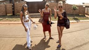 ”African best friends lesbian cunt eating hardcore 3some”