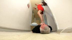 Danielle Trampling Bare Foot & Heels 18 FLOOR CAM