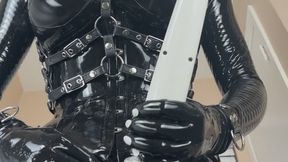 Rubberdoll Masks Into Kigurumi with Rubber Pussy and Latex Sheath Inside