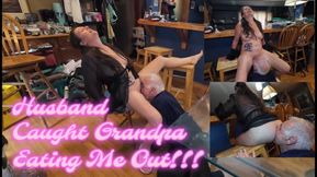 Caught Grandpa Eating Wife's Asshole Coming Home from Work