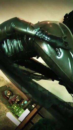 Latex Dress & Nylon Encasement