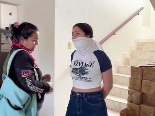Fantasizing eighteen-year-old Taped & Gagged by Masked mother I'd like to fuck