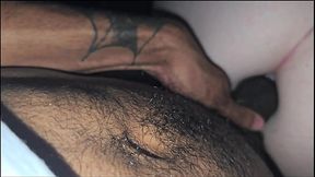 Jungle bunny explores BBC in snow bunny's holes (ANAL&#x1F44C;)