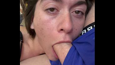 COMPLETE GIRLFRIEND EXPERIENCE: Sloppy Sunday Sofa Blowjob Aubry Babcock vol.50
