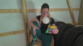 Fayth Blows & Pops Balloons In Montana Garage copy