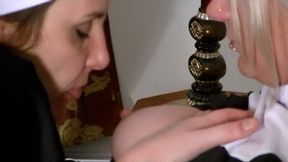 Nun Gabrielle on Isa's breast (mp4)