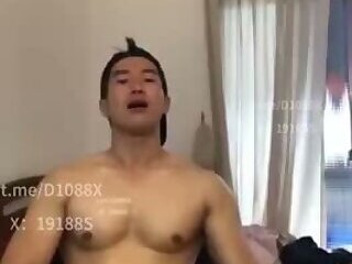 Asian Hunk Live Stream Stroking His Big Hard Willie