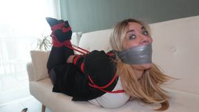 The French Girl A Blonde Businesswoman Tied Up And Gagged