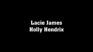 Holly Hendrix and Lacie James Share Mike Hunt Threesome Facial