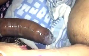 Hung verstile tgirl top covering ass with cum