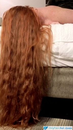 Getting Fucked with My Long Red Hair Draped to the Floor Bouncing and Swaying - Hair Fetish Video