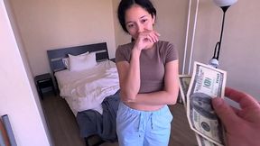 Cute Asian Maid Gets Paid Extra For An Intense Private Cleaning Session