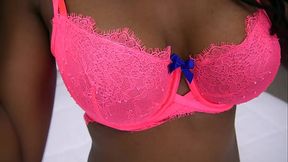 JEZABEL VESSIR Sexy Big Natural Tits Ebony Black Girl POV White Cock Big Huge Cum Load Facial