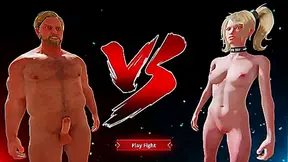 Ethan Battles Bree in Steamy Naked Fighter 3D Showdown