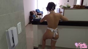 Cooking Dinner Naked