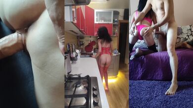 The wife is fucked in all holes in all rooms