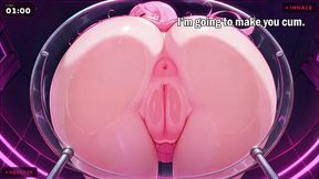 Beautiful Lilianna's seductive training in 3D animation