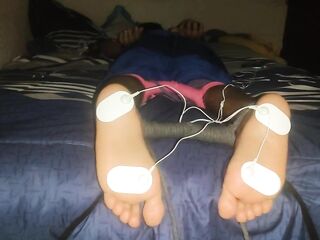 Foot Punishment - Boy Feet Fastened and Electrified