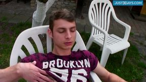 Two gays are tending Stepdaddy's garden