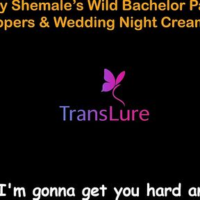 English Audio Sex Story - Tall Ebony Shemale's Wild Bachelor Party - Huge Cock Strippers &amp; Wedding Night Creampie - 1