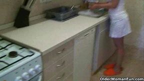 Dirty housewife has a naughty fantasy