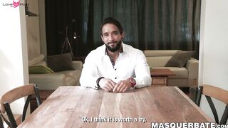 Zack Lemec muscle worshipped by Pascal before fucking a fleshlight