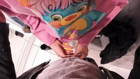 Risky Mall Fuck: Locker Room BJ & Fitting Room Sex
