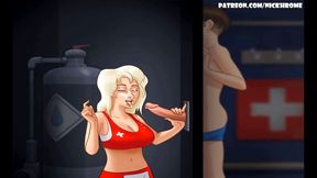 Summertime saga part 8 - cum on face (Espanol sub)