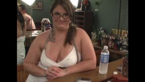 Busty Bethany Gets Bartender Job At The BlowJob Bar! (1st half mp4)