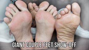 Giant couple feet show-off (custom clip) - Lalo Cortez and Lily