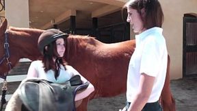 Kara Price and Ally Evans explore pearl diving post horseback riding lesson