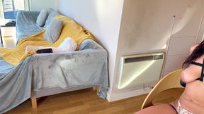 Latina Loving Coloured Gags Bound on a Chair (4k + Bts)