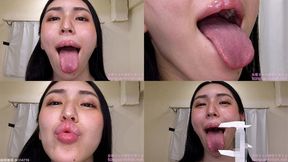 Aya Shiomi - Erotic Tongue and Mouth Showing - wmv 1080p
