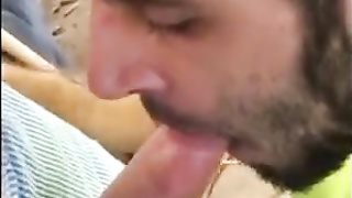 Hungry builder sucking dick 8