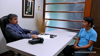 Daddy and Asian Twink George Fuck