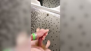 Toying with my Uncontrollable Man-meat in the Total Length Motel Mirror